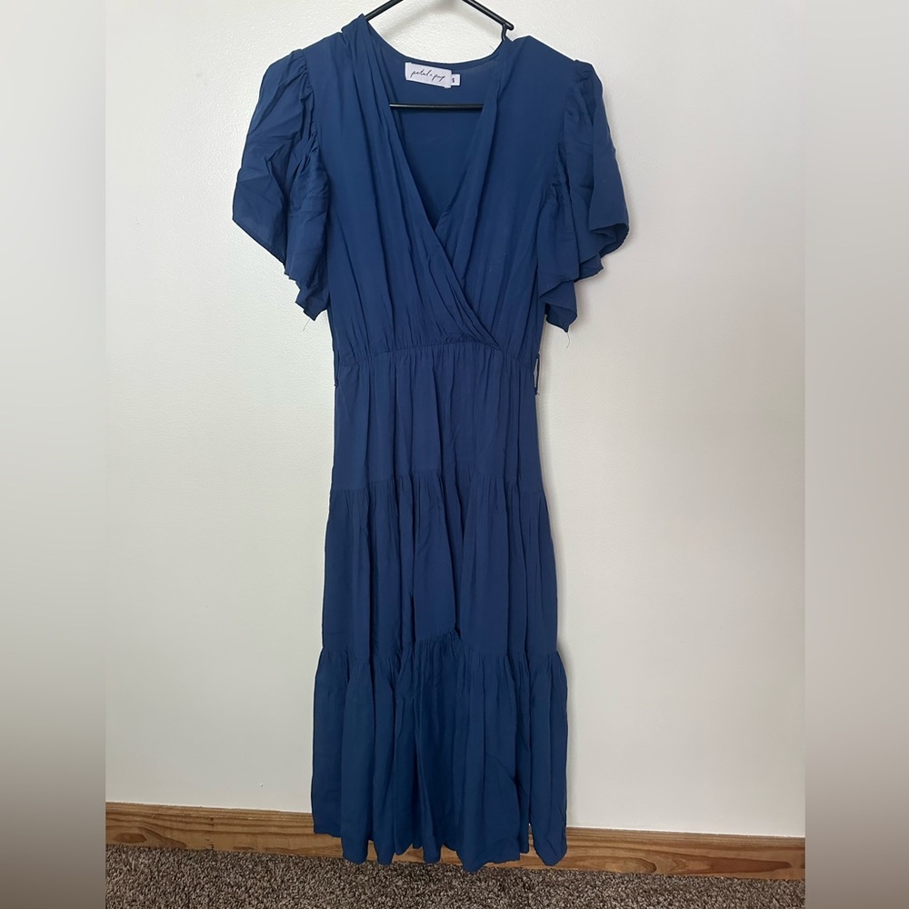 Petal & Pup Deep Blue Maxi Dress